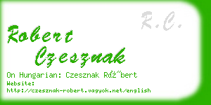 robert czesznak business card